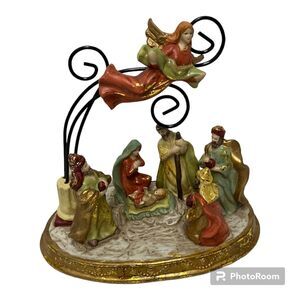 Nativity Set JC Penny Home Collection 'Flying Angel'  Vintage